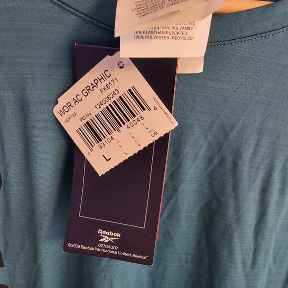 NWT Men's t-shirt size L Reebok - Picture 3 of 7